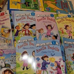 10 Book lot I can read Amelia Bedelia Pete Cat